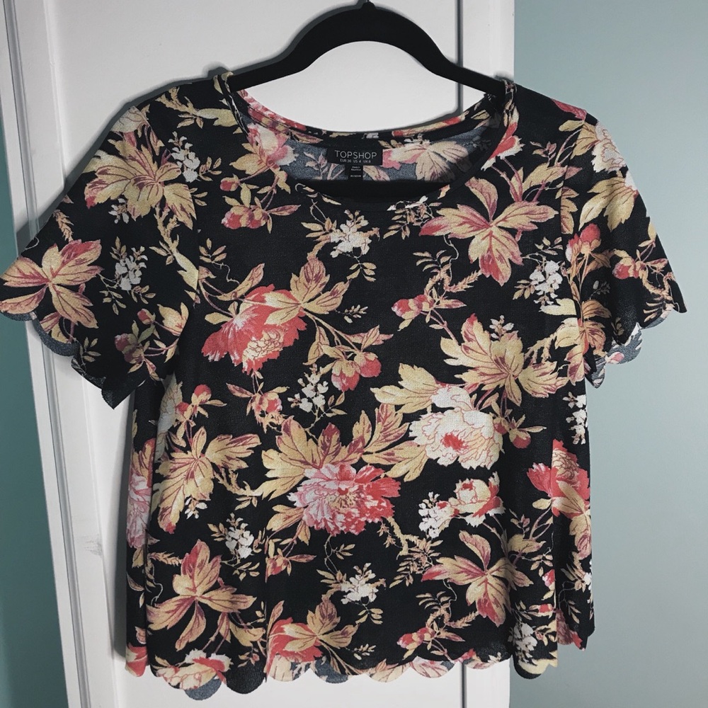 Topshop Floral Top